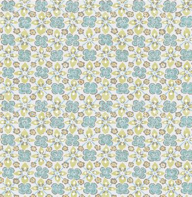 Brewster Wallcovering Free Spirit Turquoise Floral Turquoise