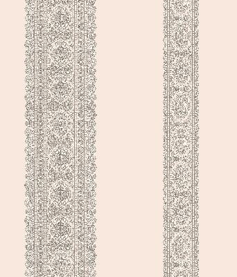Brewster Wallcovering Brynn Grey Paisley Stripe Grey