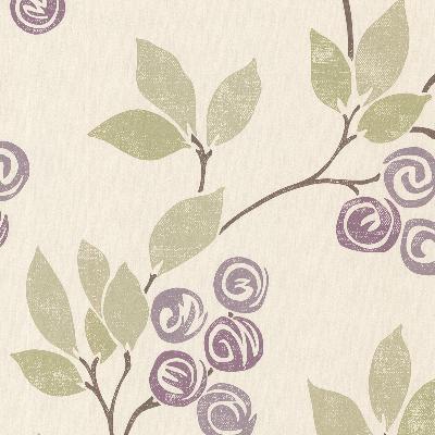 Brewster Wallcovering Geisha  Violet Floral Trail Violet