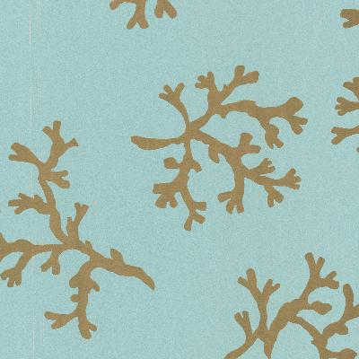 Brewster Wallcovering Emme Turquoise Coral Turquoise
