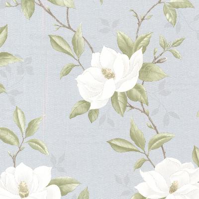 Brewster Wallcovering Cressida Blue Magnolia Trail Blue