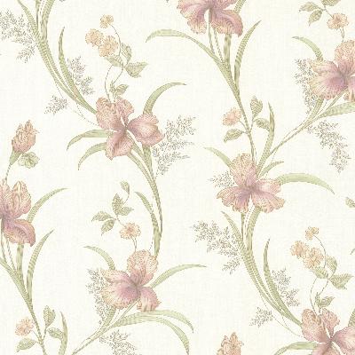 Brewster Wallcovering Misty Rose Lily Trail Rose