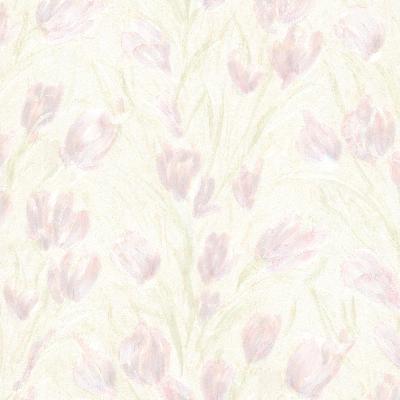 Brewster Wallcovering Jessamine Lavender Tulips Lavender