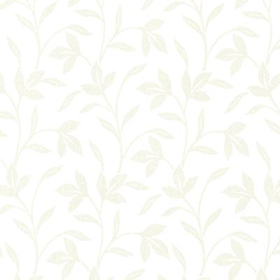 Brewster Wallcovering Cynthia Champagne Tonal Leaf Trail Champagne