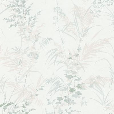 Brewster Wallcovering Tory Ivory Tropical Leaves Ivory