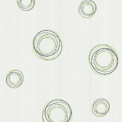 Brewster Wallcovering Fleming Green Geo Swirl Green