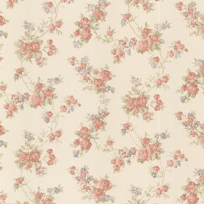 Brewster Wallcovering Roesia Red Rose Trail Red