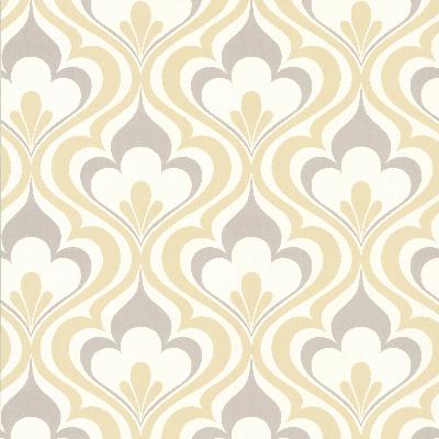 Brewster Wallcovering Lola Yellow Ogee Bargello Yellow