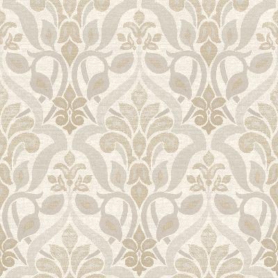 Brewster Wallcovering Fusion  Grey Ombre Damask Grey