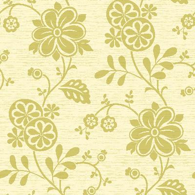 Brewster Wallcovering Amelie Green Modern Floral Trail Green