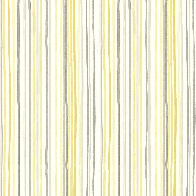 Brewster Wallcovering Estelle Yellow Watercolor Stripe Yellow