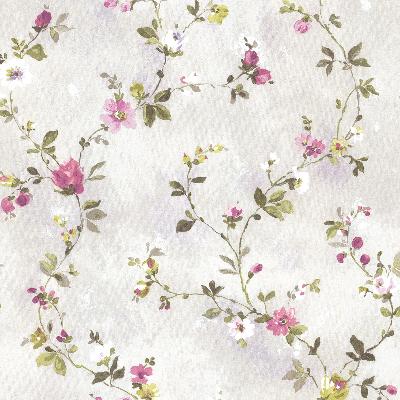 Brewster Wallcovering Isabella  Purple Floral Trail Purple