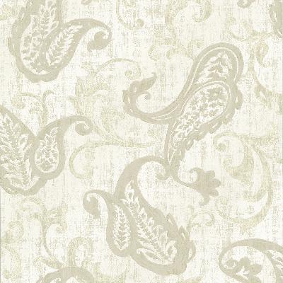 Brewster Wallcovering Darro Taupe Global Paisley Taupe