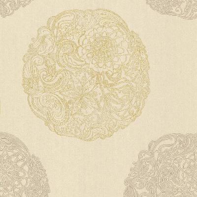 Brewster Wallcovering Cordova Taupe Medallion Taupe