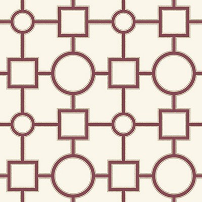 Brewster Wallcovering Matrix Burgundy Geometric Burgundy