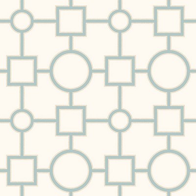 Brewster Wallcovering Matrix Turquoise Geometric Turquoise