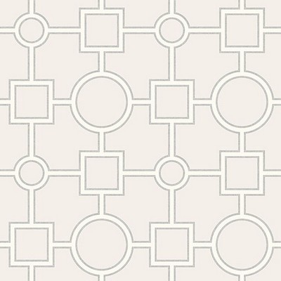 Brewster Wallcovering Matrix Light Grey Geometric Light Grey