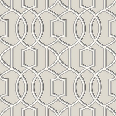 Brewster Wallcovering Quantum Grey Trellis Grey