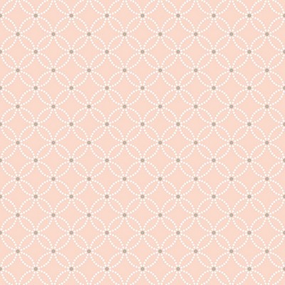 Brewster Wallcovering Kinetic Salmon Geometric Floral Salmon