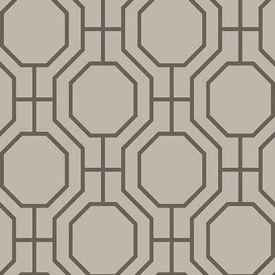 Brewster Wallcovering Circuit Taupe Modern Ironwork Taupe