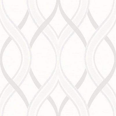 Brewster Wallcovering Frequency Cream Ogee Cream