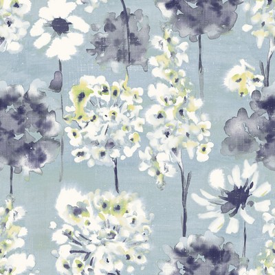 Brewster Wallcovering Marilla Blueberry Watercolor Floral Wallpaper Blueberry