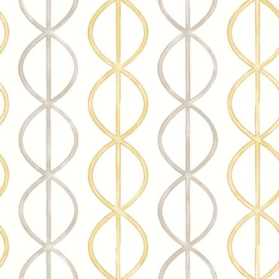 Brewster Wallcovering Banning Stripe Honey Geometric Wallpaper Honey