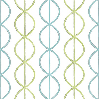 Brewster Wallcovering Banning Stripe Aqua Geometric Wallpaper Aqua