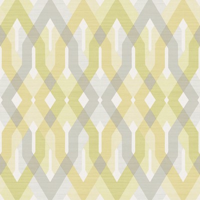 Brewster Wallcovering Harbour Golden Green Lattice Wallpaper Golden Green