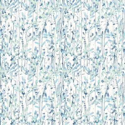 Brewster Wallcovering Willow Blue Leaves Wallpaper Blue