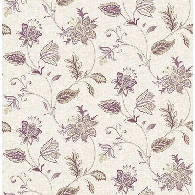 Brewster Wallcovering Georgette Burgundy Jacobean Burgundy