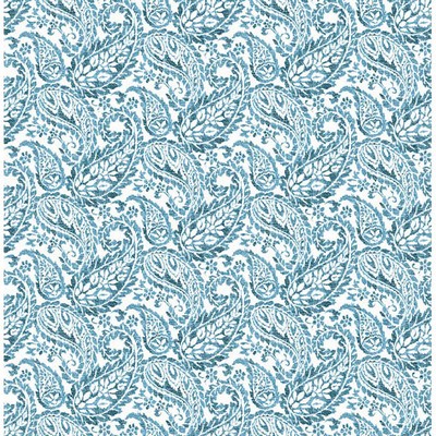 Brewster Wallcovering Adrian Blueberry Paisley Blueberry