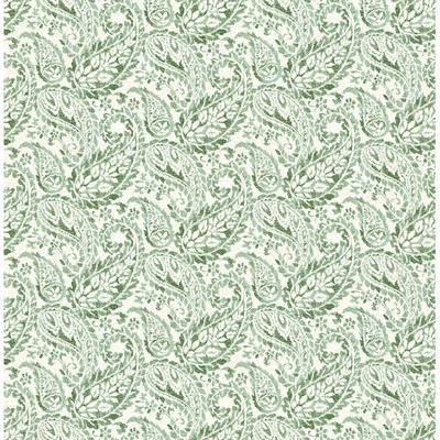 Brewster Wallcovering Adrian Green Paisley Green