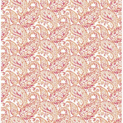Brewster Wallcovering Adrian Pink Paisley Pink