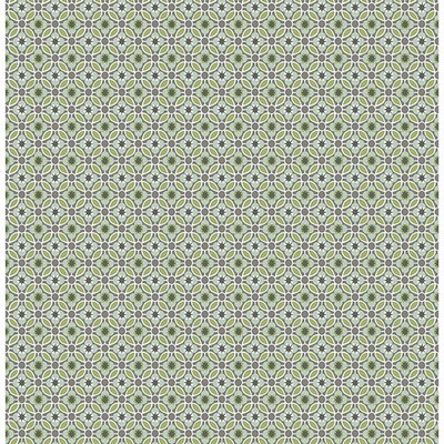 Brewster Wallcovering Audra Green Floral Green