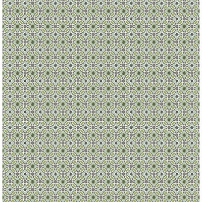 Brewster Wallcovering Audra Green Floral Green