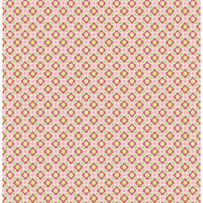 Brewster Wallcovering Audra Pink Floral Pink