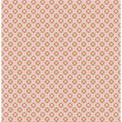 Brewster Wallcovering Audra Pink Floral Pink