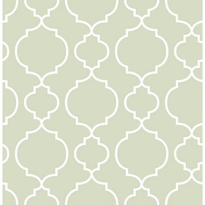 Brewster Wallcovering Desiree Sage Quatrefoil Sage
