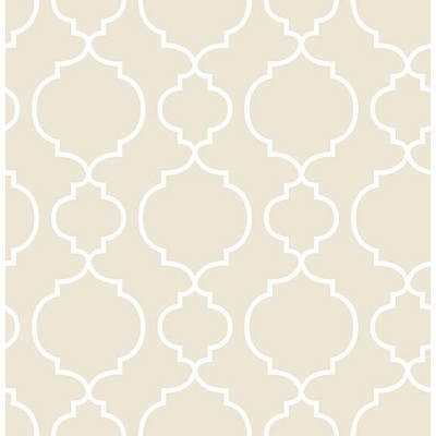 Brewster Wallcovering Desiree Taupe Quatrefoil Taupe