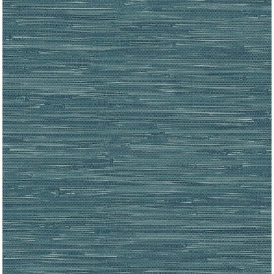 Brewster Wallcovering Natalie Teal Faux Grasscloth Teal