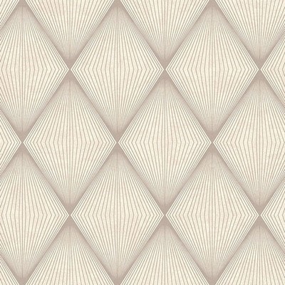 Brewster Wallcovering Enlightenment  Taupe Diamond Geometric Taupe