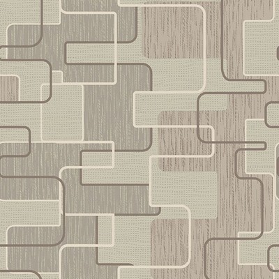 Brewster Wallcovering Integrate Taupe Geometric Taupe