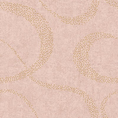 Brewster Wallcovering Swirl Pink Scroll Geometric Pink