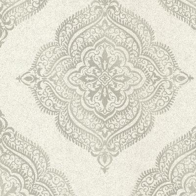 Brewster Wallcovering Capella Fog Medallion Fog