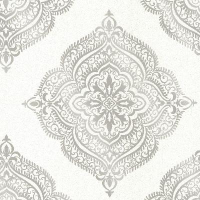 Brewster Wallcovering Capella Cream Medallion Cream