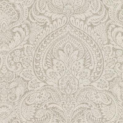 Brewster Wallcovering Alistair Flax Damask Flax