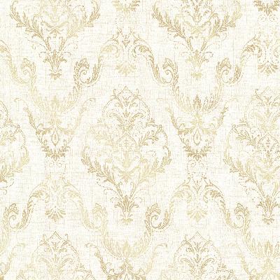 Brewster Wallcovering Wiley Cream Lace Damask Cream