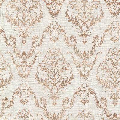 Brewster Wallcovering Wiley Copper Lace Damask Copper