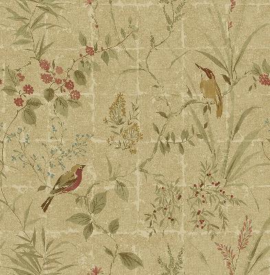 Brewster Wallcovering Imperial Green Garden Chinoiserie Green